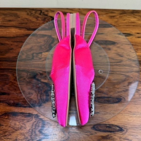 Open Edit Kendall Ornament Pointed Toe Slingback Flat - Picture 14 of 15